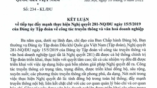 Kết luận số 234-KL/ĐU về tiếp tục đẩy mạnh thực hiện Nghị quyết 281-NQ/ĐU ngày 15/5/2019