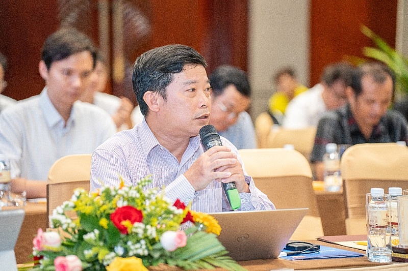 Ông Huỳnh Văn Trọng – Trưởng phòng Tổ chức nhân sự Vietsovpetro phát biểu tại Hội nghị