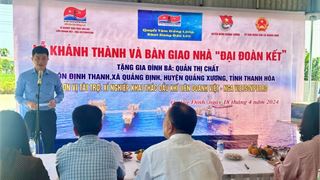 Xí nghiệp Khai thác Dầu khí trao nhà Đại đoàn kết tại Quảng Xương, Thanh Hóa