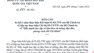 Báo cáo sơ kết 3 năm thực hiện Kết luận 01-KL/TW của Bộ Chính trị