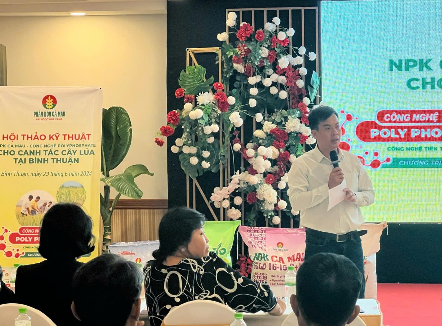 PVCFC tổ chức Hội thảo “NPK Cà Mau - Công nghệ Polyphosphate cho canh tác cây lúa tại Bình Thuận””