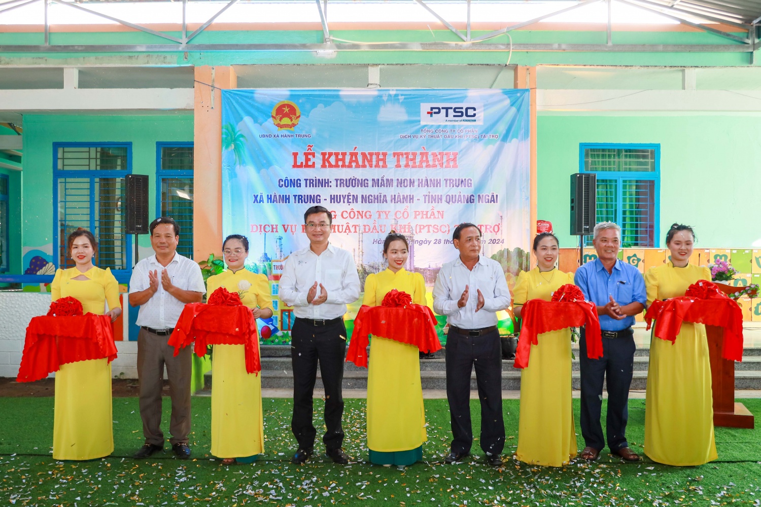 PTSC tài trợ 5 tỷ đồng xây dựng Trường Mầm non tại Quảng Ngãi