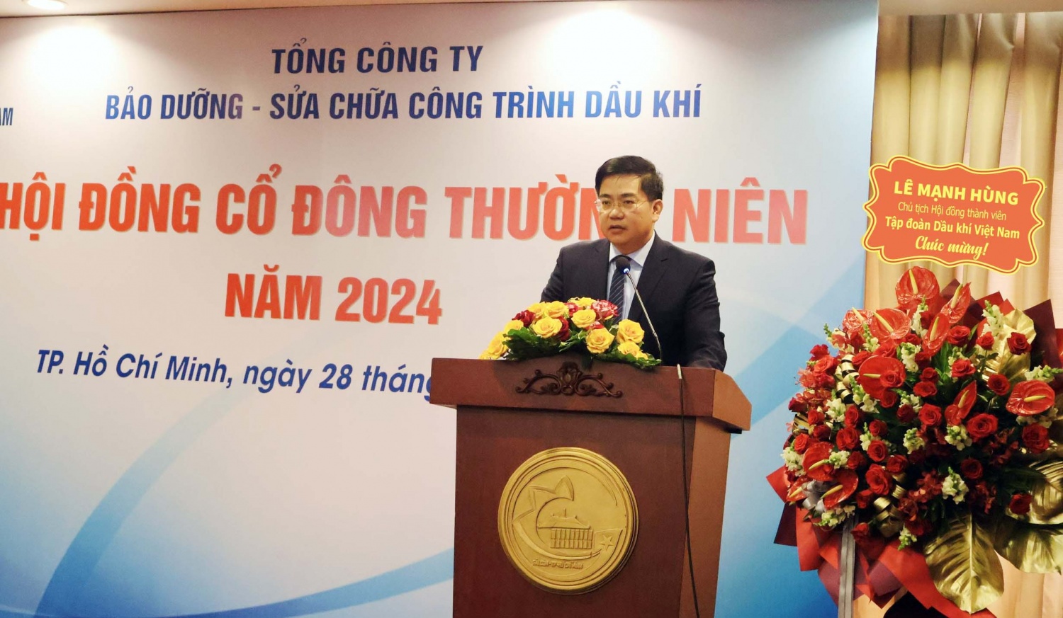 Chủ tịch HĐQT PVMR Nguyễn Trung Trí phát biểu