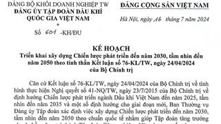 Kế hoạch triển khai xây dựng Chiến lược phát triển đến năm 2030