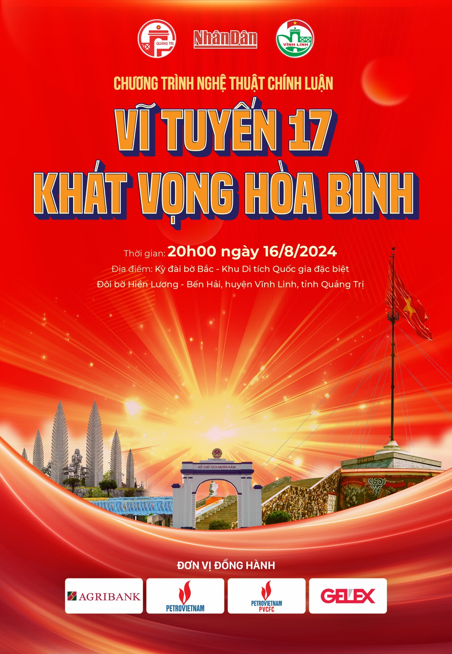 Petrovietnam và PVCFC đồng hành cùng Chương trình nghệ thuật chính luận “Vĩ tuyến 17 - Khát vọng hòa bình””