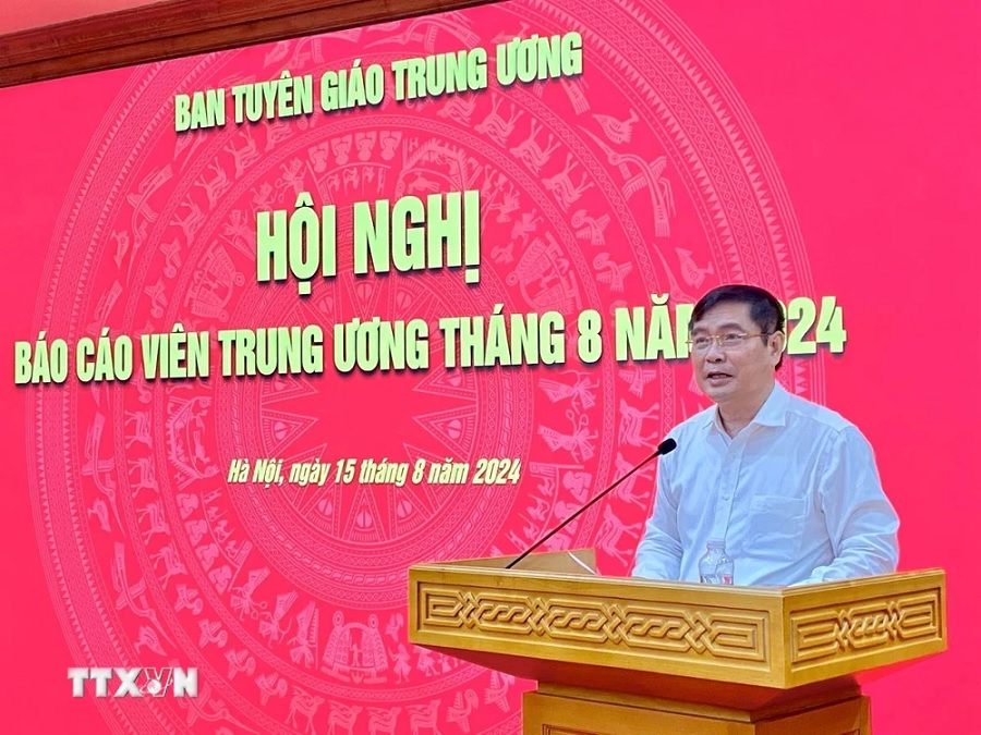 Định hướng tuyên truyền tại Hội nghị báo cáo viên tháng 8/2024”