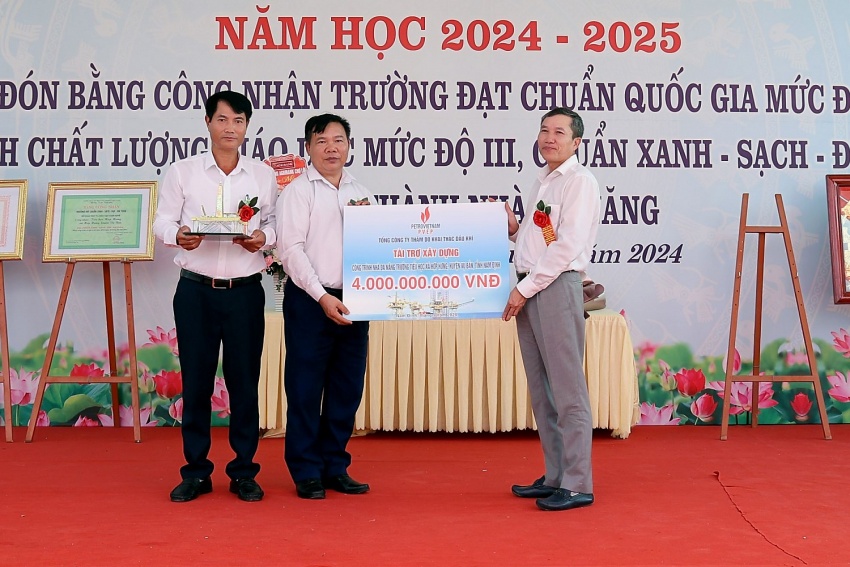 Khánh thành các trường học tại Nam Định và Thái Bình do PVEP tài trợ”