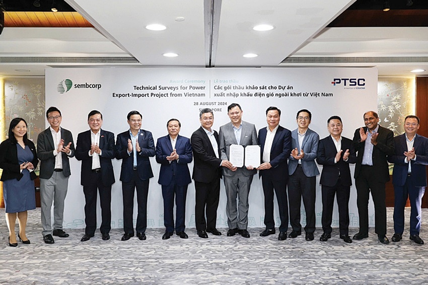 PTSC và đối tác Sembcorp tổ chức trao thầu Gói thầu Đo gió, thủy văn và Khảo sát nghiên cứu địa chất, Dự án Xuất khẩu năng lượng tái tạo ngoài khơi từ Việt Nam sang Singapore