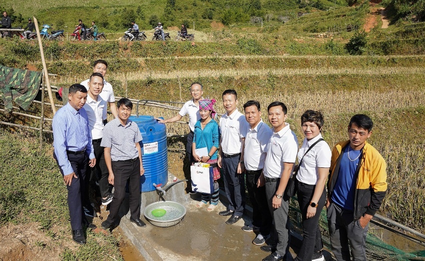 PVI trao tặng công trình cấp nước sinh hoạt cho bà con xã Púng Luông, huyện Mù Cang Chải, tỉnh Yên Bái”