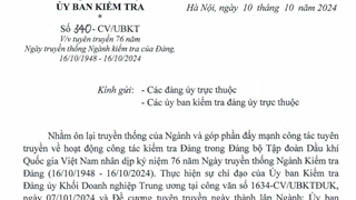 Tuyên truyền 76 năm ngày truyền thống ngành kiểm tra của Đảng