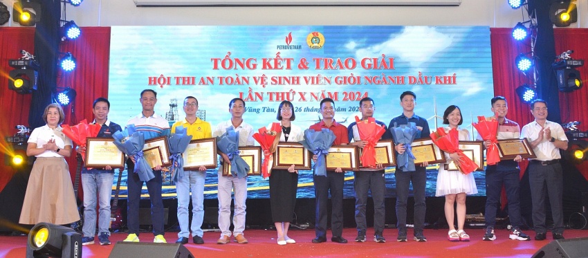 Bế mạc Hội thi An toàn vệ sinh viên giỏi ngành Dầu khí lần thứ X năm 2024