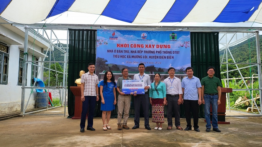 BIENDONG POC tài trợ phòng học bán trú và nhà bếp cho học sinh vùng cao